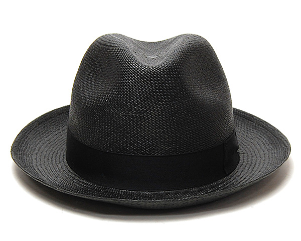■新品■未使用■ BORSALINO ボルサリーノ ウール100％ リボン ハット 帽子 表記サイズ 60 メンズ レディース ブラック系 AR5768