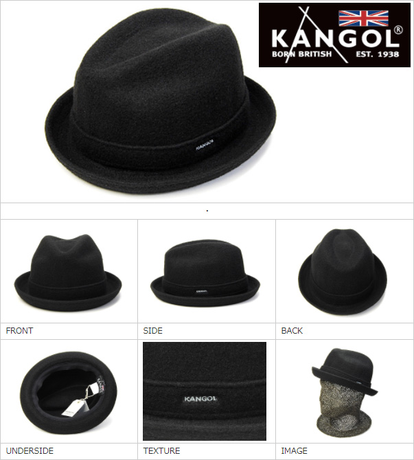 ”KANGOL(カンゴール)” ウール中折れ帽 ウール中折れ帽 WOOL PLAYER ハット メンズ 秋冬  [大きいサイズの帽子アリ][小さいサイズあり]【コンビニ受取対応】 (kaw-kg-6447bc)