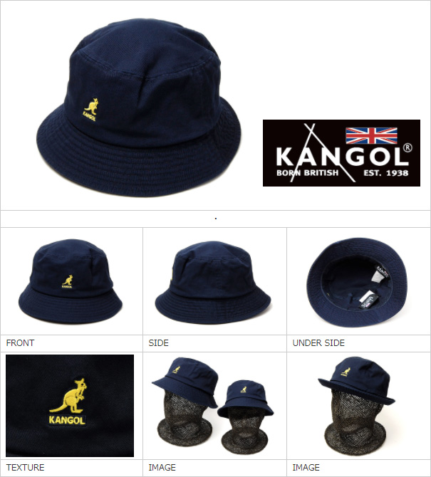 KANGOL(カンゴール)” コットンバケットハット Washed Bucket メンズ