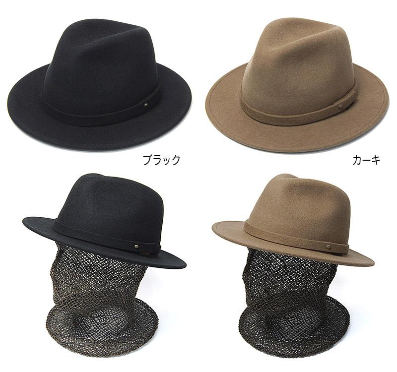 STETSON(ステットソン)” ウールフエルト中折れ帽 SE503 メンズ 秋冬