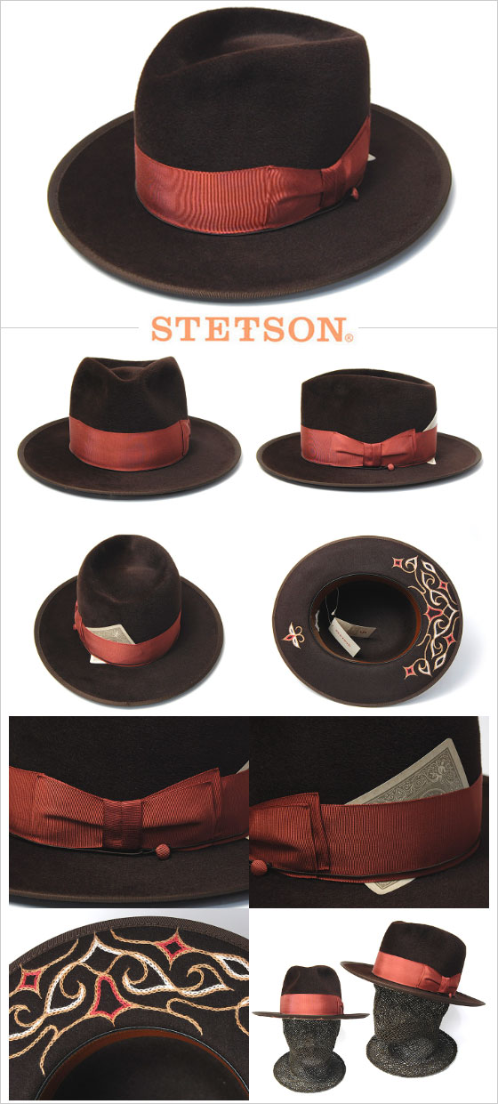 STETSON(ステットソン)” ファーフエルト中折れ帽 Compass Ver.2 ハット メンズ 秋冬 【コンビニ受取対応】  (kaw-sts-se683)