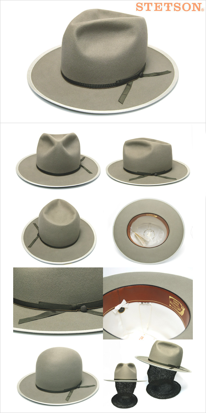 ”STETSON(ステットソン)” ビーバーフエルト中折れ帽 ハット メンズ 秋冬 【コンビニ受取対応】 (kaw-sts-se745)/58cm