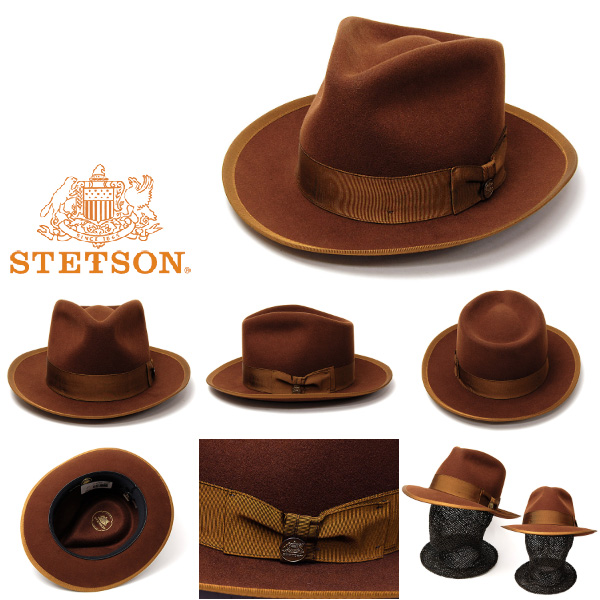 アメリカ”STETSON(ステットソン)”ウールフエルト中折れ帽 VINTAGE WHIPPET ハット 秋冬 メンズ 【コンビニ受取対応】  (kaw-sts-st165)