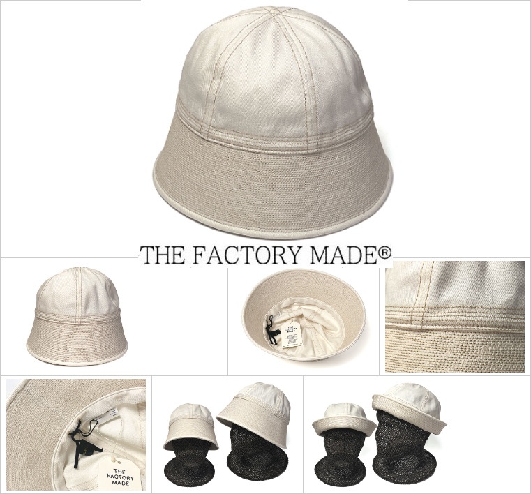”THE FACTORY MADE(ザファクトリーメイド)” ステッチセーラーハット Stitch Sailor Hat FM810 春夏 メンズ  ユニセックス [大きいサイズの帽子アリ] (kaw-tfm-fm810)
